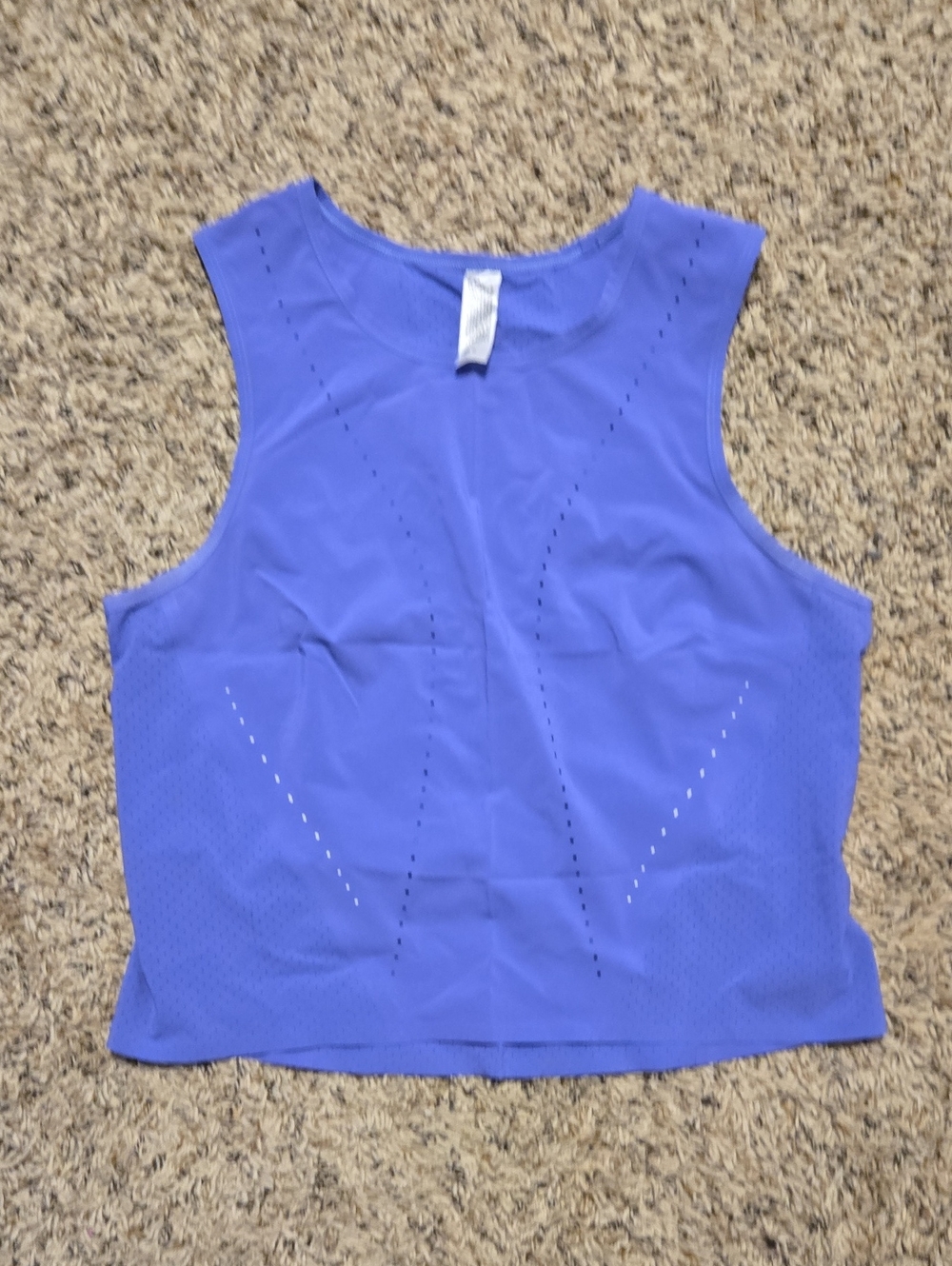 lululemon athletica Perforated Crop Tank - Blue
